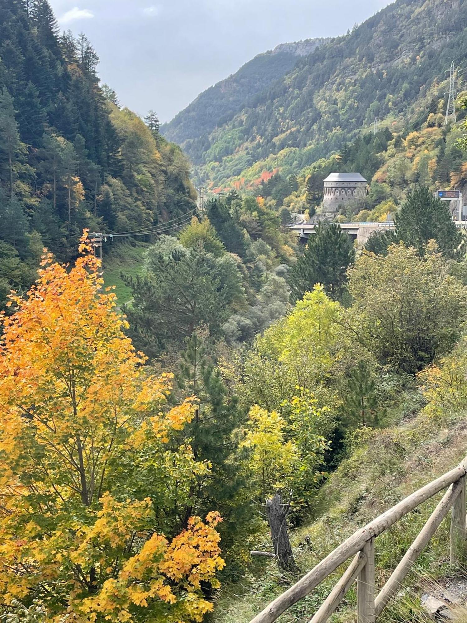 Calmfranc Atico Abuhardillado Con Vistas Al Rio Y La Montana Avistamiento De Ciervos En Canfranc Pueblo Exterior foto